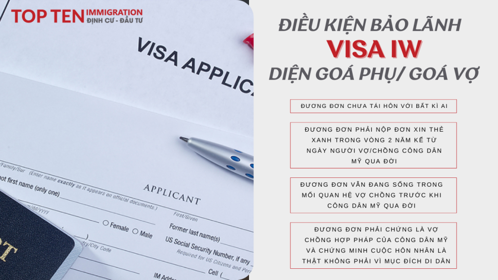 Visa góa phụ định cư Mỹ khi công dân Mỹ qua đời