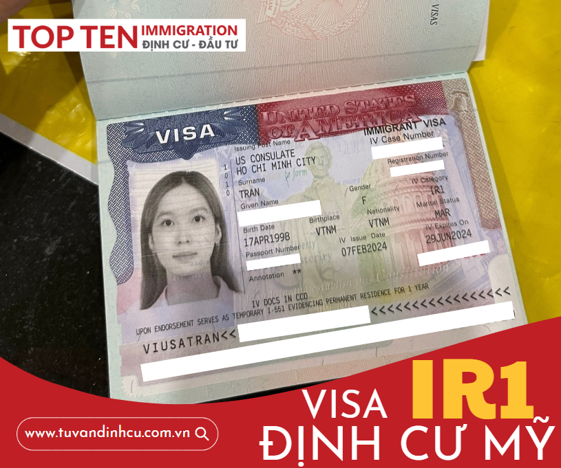 Visa IR1 khách hàng được cấp tại Top Ten Immigration