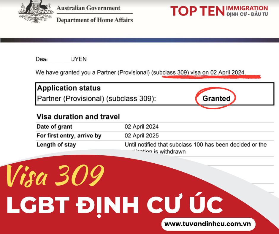 Visa 309/ Bảo lãnh LGBT định cư Úc